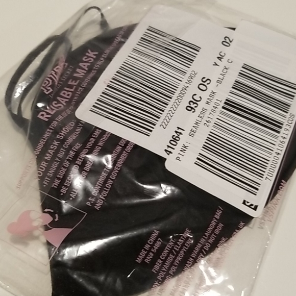 PINK Victoria’s secret face mask new Black - Picture 3 of 7